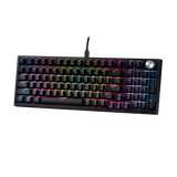 لوحة مفاتيح الألعاب XPG SORCERER مع حامل حشوة - مفاتيح ميكانيكية XPG حمراء - RGB لكل مفتاح مع 10 تأثيرات محددة مسبقًا 