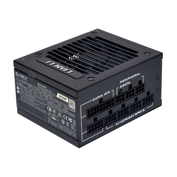 مزود الطاقة Lian Li Sp850 850W 80 Plus Gold Full Modular SFX باللون الأسود