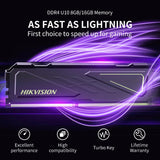 HikVision DDR4 Gaming U10 8GB 3200MHz UDIMM 1.2V CL16 U10 8.0GB