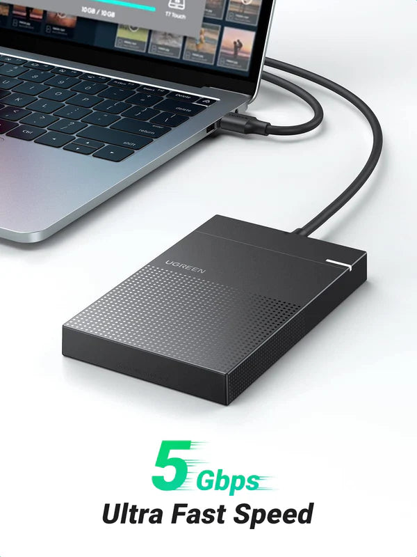 UGREEN usb 3.0 to 2.5 inch sata hard drive enclosure with 1.6FT Cable