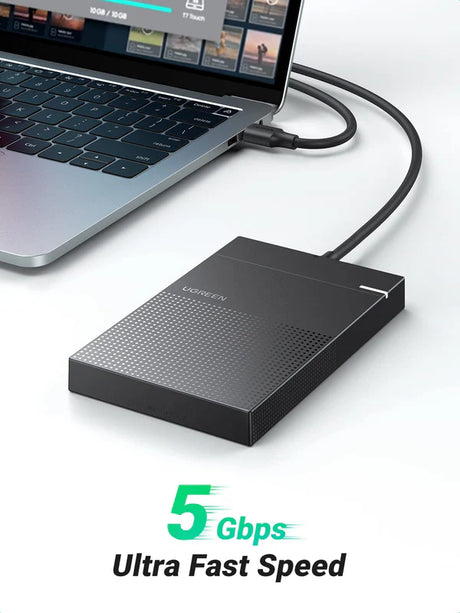 UGREEN usb 3.0 to 2.5 inch sata hard drive enclosure with 1.6FT Cable