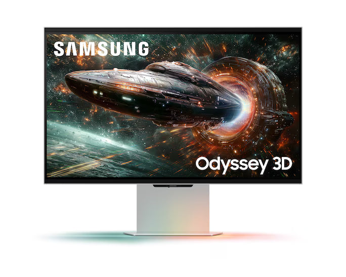 SAMSUNG Odyssey 3D (G90XF) 27" 4K UHD 165Hz IPS Gaming Monitor 1ms Response Time AMD FreeSync Premium Glasses-Free Ergonomic Stand