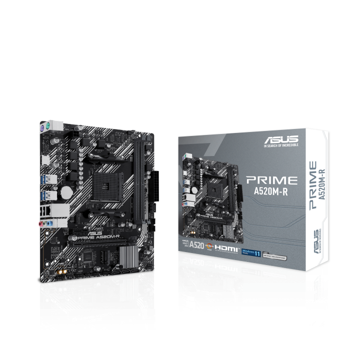Amd Mama ASUS PRIME A520M-R Motherboard - AMD Ryzen Ready – Elyamama