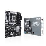 ASUS Prime B760-PLUS LGA 1700 ATX motherboard with PCIe 5.0 three PCIe 4.0 M.2 slots, DDR5, Realtek 2.5Gb Ethernet, DisplayPort, VGA, HDMI™, SATA 6 Gbps, USB 3.2 Gen 2x2 Type-C front USB 3.2 Gen 1 Type-C Thunderbolt (USB4) support Aura Sync