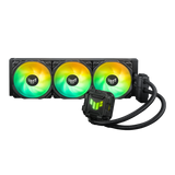 ASUS TUF Gaming LC II 360 ARGB all-in-one CPU liquid coolers with Aura Sync and three TUF Gaming 120mm ARGB radiator fans