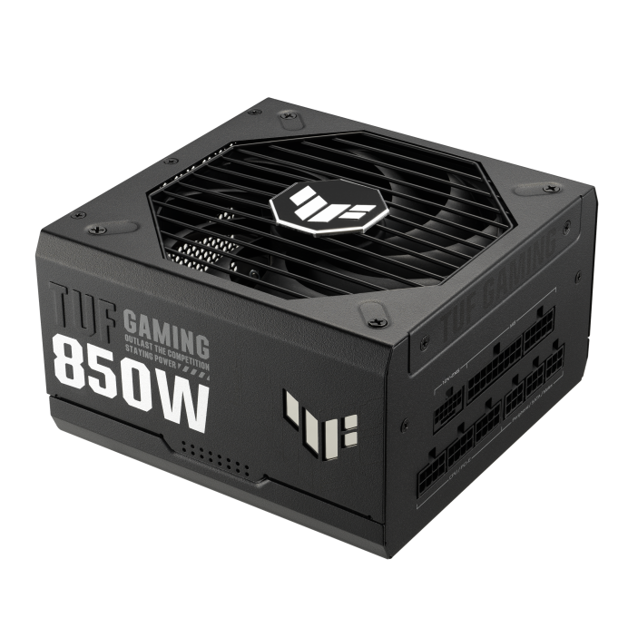 ASUS TUF Gaming 850W Gold 850 Watt Fully Modular Power Supply 80+ Gold Certified, ATX 3.0 Compatible Military-grade Components Dual Ball Bearing, Axial-tech Fan, PCB Coating