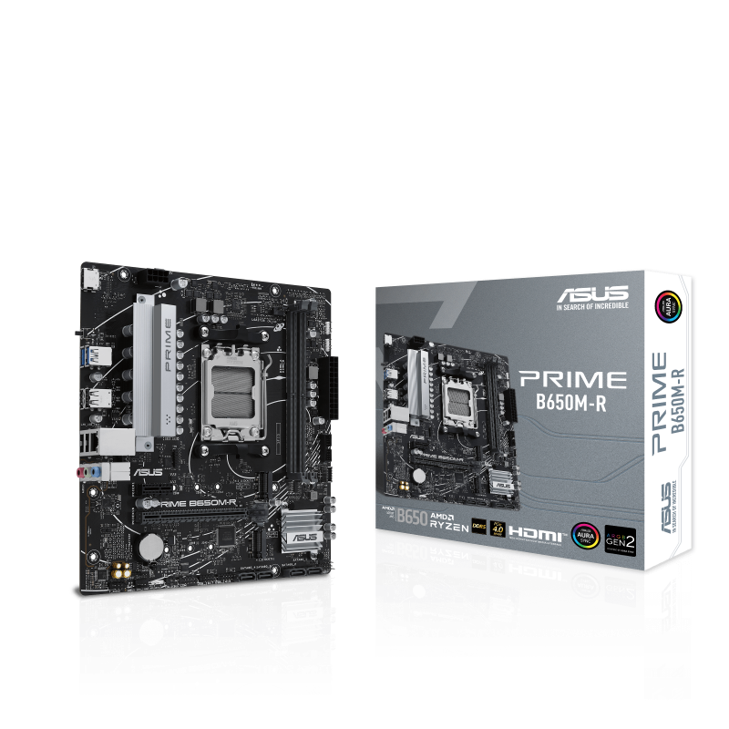 ASUS PRIME B650M-R DDR5 AM5 AMD B650 Micro-ATX PCIe4.0 -Type-C - BIOS FlashBack