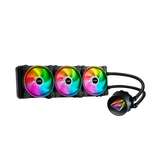 مبرد سائل لوحدة المعالجة المركزية XPG Levante X 360 ARGB الكل في واحد. أقصى قطر للمروحة 4.72 بوصة، 0.2000 دورة في الدقيقة - محمل ديناميكي مائع. تعديل عرض النبضة رباعي الدبابيس 